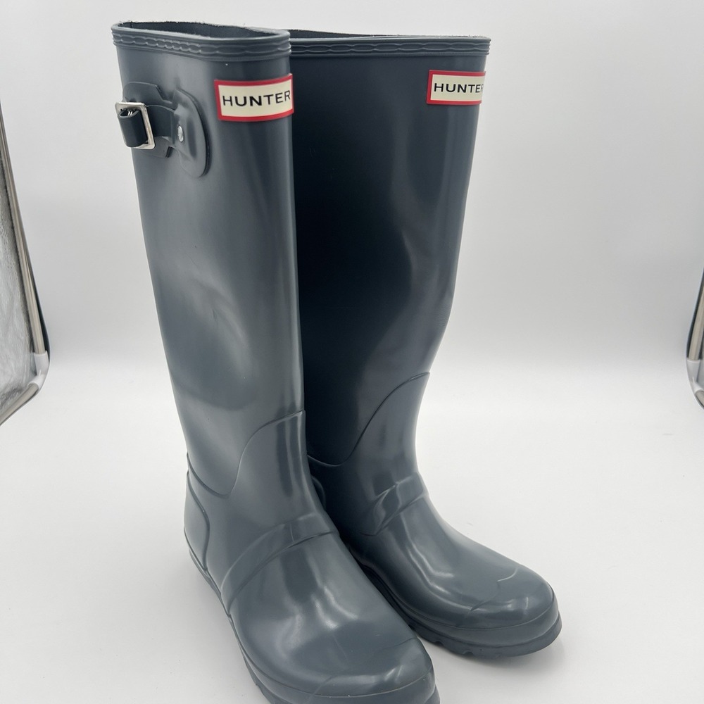 Hunter Original Tall Womens Size 5 Navy Classic Outdoor Waterproof Rain Boots